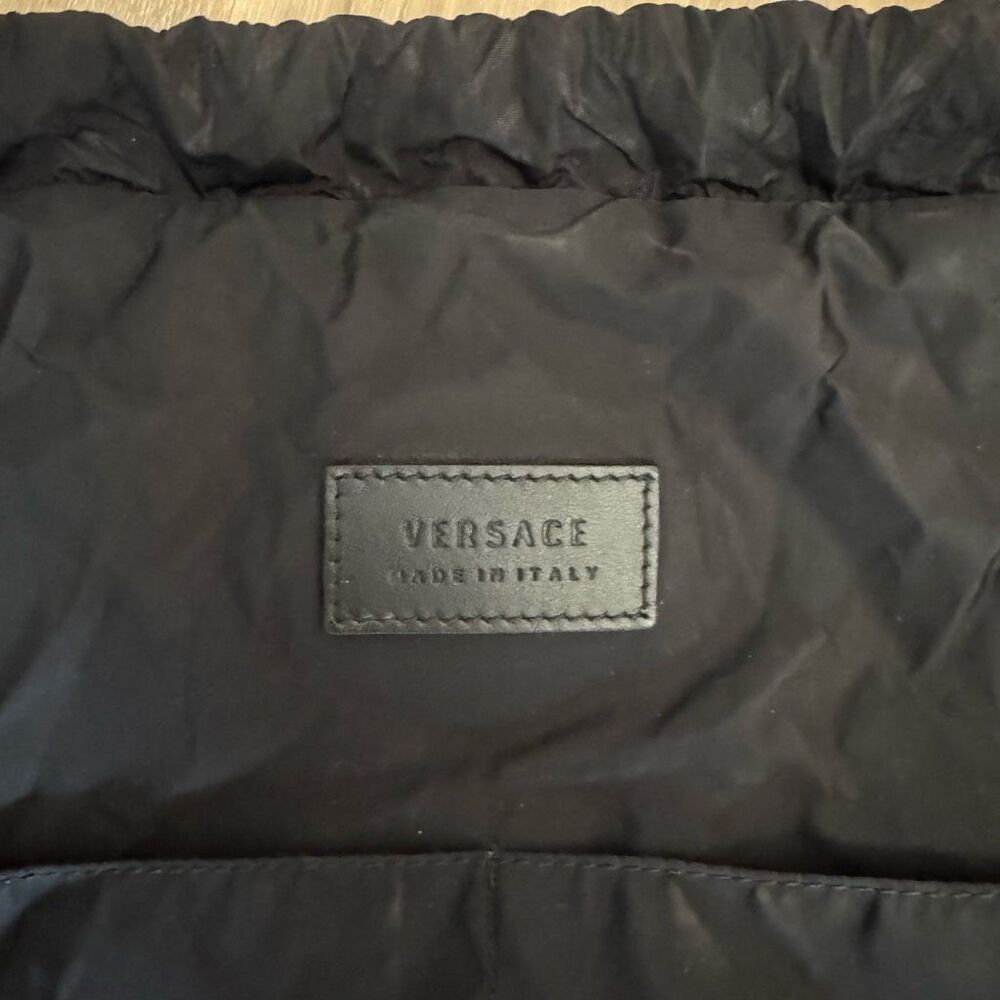 Versace Drawstring Backpack Rucksack Black Logo P… - image 7